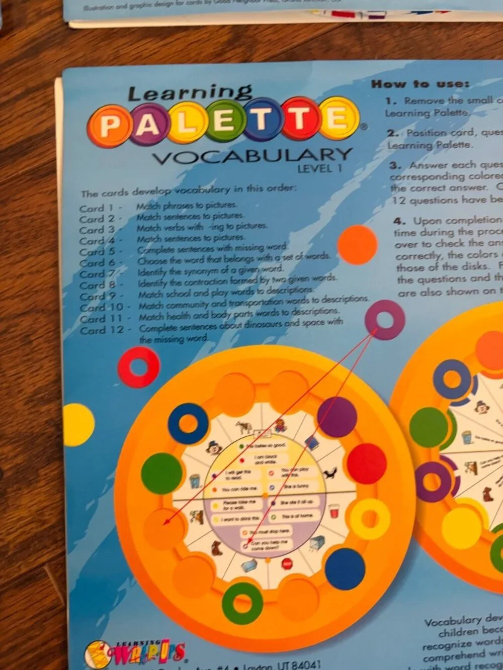 Level 1 Learning Palette Reading Set With 4 Card Packs & 1 Base Set A S4